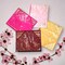 Pack of 4 Assorted Sari Bag with Zipper Closure Single Saree Cover Wardrobe Clothes Organiser Sari Storage Bag Indian Wedding Favor Cloth Case Gift Packing